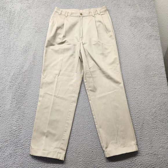Jos. A. Bank Other - Jos. A. Bank Pants‎ Mens 32x31* Tan Straight Khaki Light Pleated Academia Casual